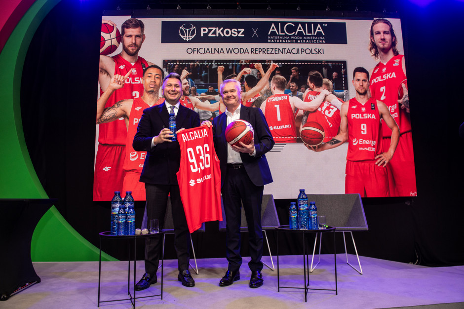 Grupy Maspex, do której należy marka Alcalia, wspiera rozwój sportu w Polsce, fot. mat. pras. Maspex wspiera polską koszykówkę reprezentacyjną