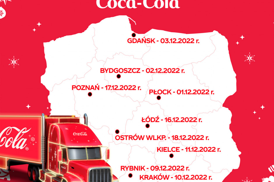 Ciężarówki Coca-Cola ruszają w Polskę. Jakie miasta odwiedzą?