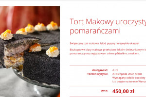 Tort makowy za 450 zł, pięć pierogów za 51 zł. To ceny w warszawskich delikatesach