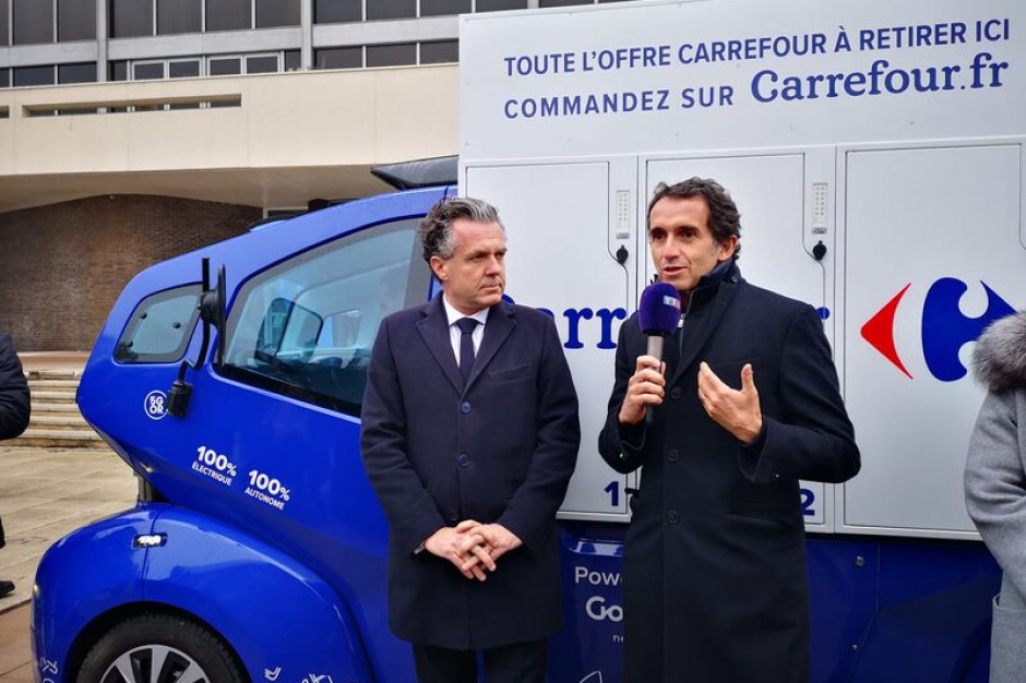 fot. za Alexandre Bompard/linkedin Francuska sieć próbuje autonomicznych dostaw