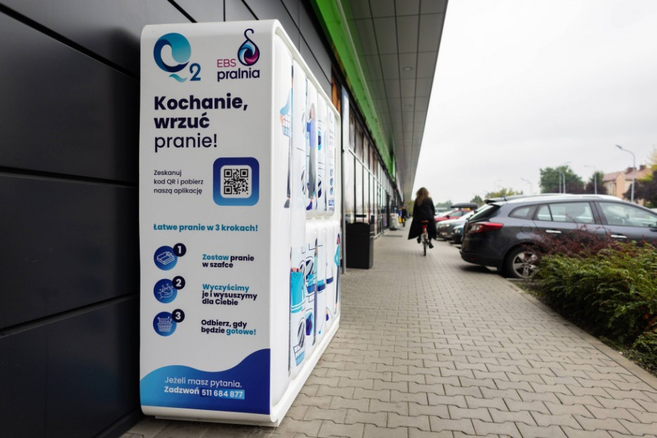 Pralniomaty Q2 w największych miastach Polski. Operator chce podwoić liczbę maszyn