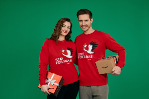 Amazon.pl i Paprocki Brzozowski wprowadzają specjalną kolekcję świątecznych bluz, fot. mat. prasowe