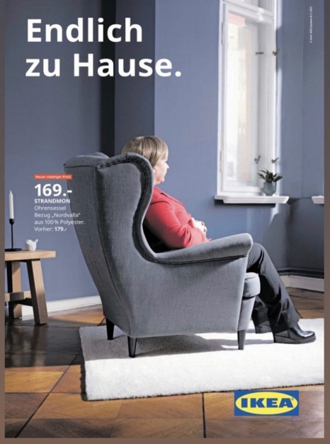 Kampania reklamowa IKEA - Angela Merkel 