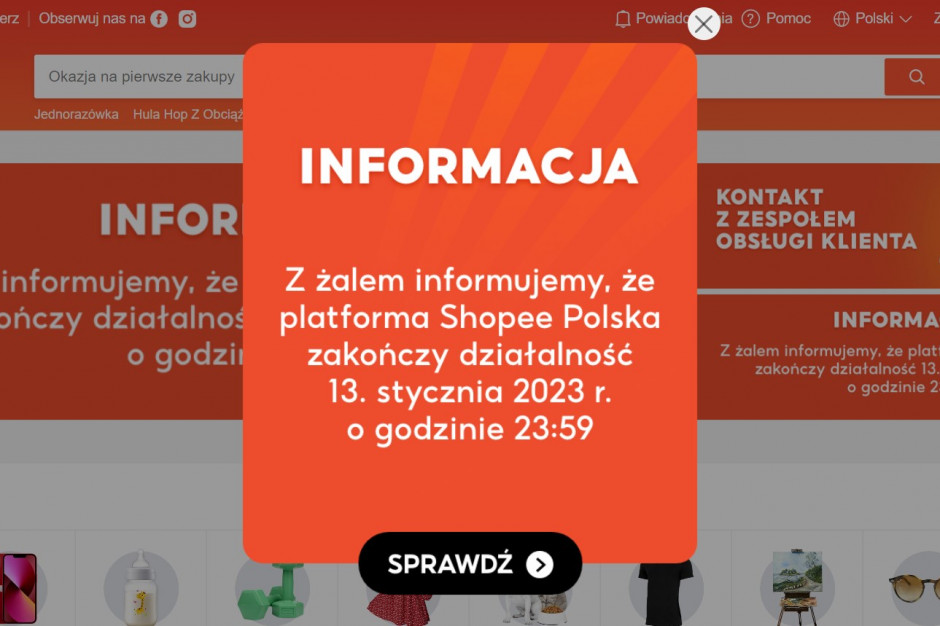 Koniec działalności Shopee w Polsce!