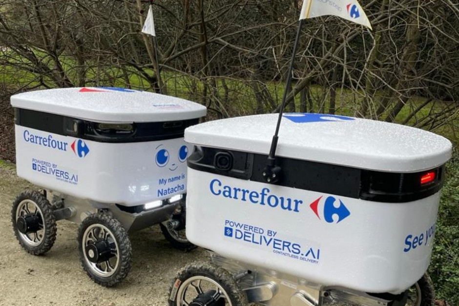 Carrefour testuje autonomiczne roboty do dostarczania zamówień online (wideo)