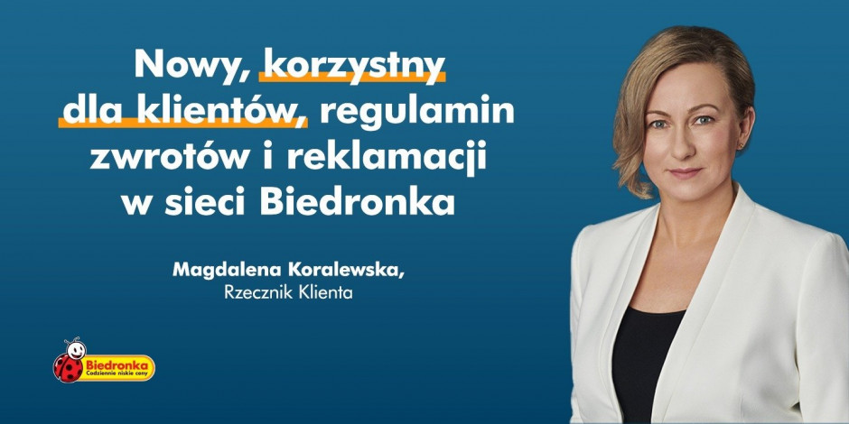 zmiany w regulaminie dot. zwrotów i reklamacji w Biedronce, fot. mat. pras.