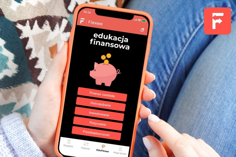 Każdy pracownik otrzymuje w aplikacji bezpłatny dostęp do edukacji finansowej EduFlexee, fot. za Facebook/Flexee Flexee dołącza do Polskiej Izby Handlu