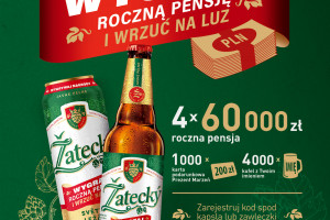 Žatecký zmienia opakowania i startuje z loterią. Do wygrania roczna pensja
