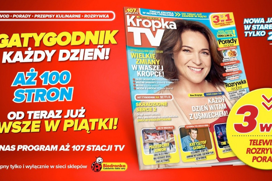 Biedronka wprowadza nowości w tygodniku Kropka TV