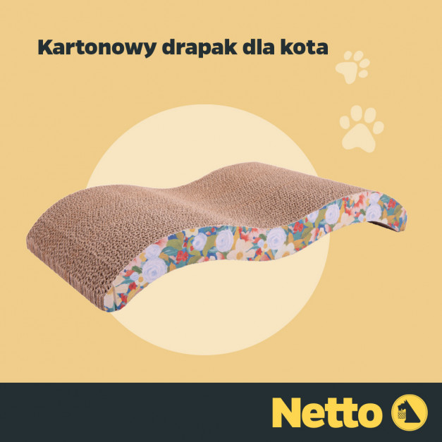 Kartonowy drapak dla kota Netto, fot. mat. pras.