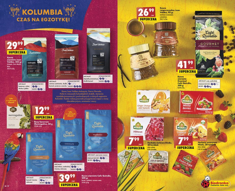Produkty z Kolumbii w Biedronce, fot. mat. pras. 